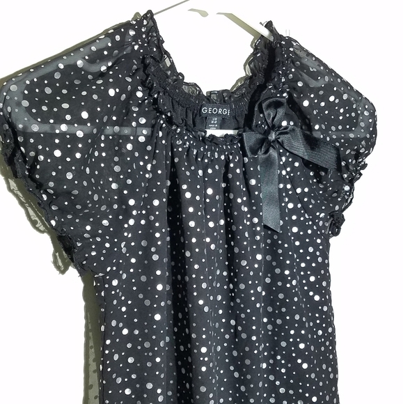 George Polka Dot Tunic Shirt L 10/12 - Picture 3 of 4